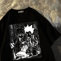 Y2k camisetas femininas kawaii topos caçador x caçador tshirt killua zoldyck anime camiseta manga curta camiseta roupas femininas
